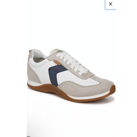 NEW Dr Scholl's Women's Sneakers Sz 8 White Lace Up Suede Canvas 'Good Ol Days' - Picture 6 of 6